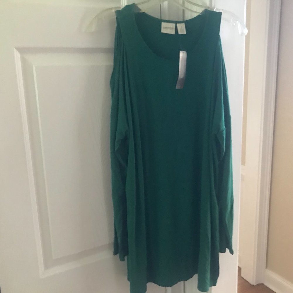 New Zenergy By Chico's Long Sleeve Shirt, Size 1